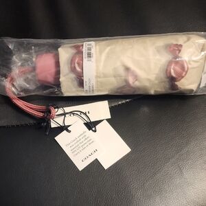 Coach Cream and Pink Candy Umbrella